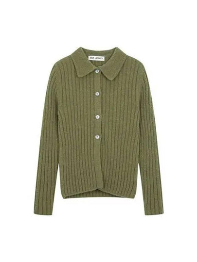 Fine Polo Cardigan Green - OUR LEGACY - BALAAN 2