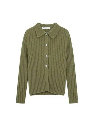 Our Legacy Cardigan Women s Fine Polo Green - OUR LEGACY - BALAAN 1