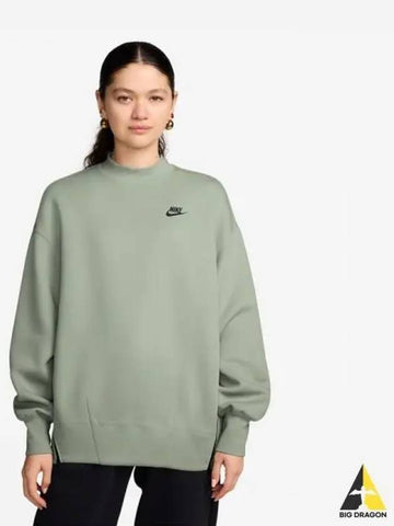 Women s Sportswear Tech Fleece Oversized Crew Neck Sweatshirt 370 - NIKE - BALAAN 1