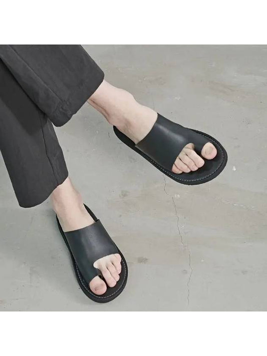 S2012 Eger Minimal Leather Slippers Vanta Black - MIAMIPROJECT - BALAAN 2