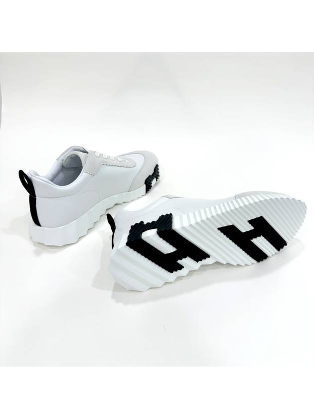 Bouncing Low Top Sneakers White - HERMES - BALAAN 8