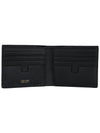 Small Grain Leather Half Wallet Black - TOM FORD - BALAAN 6