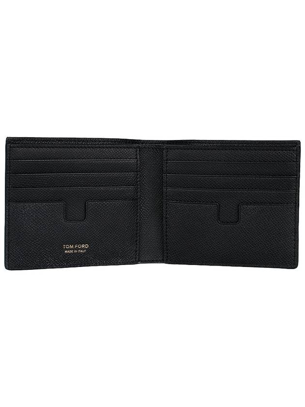 Small Grain Leather Half Wallet Black - TOM FORD - BALAAN 6