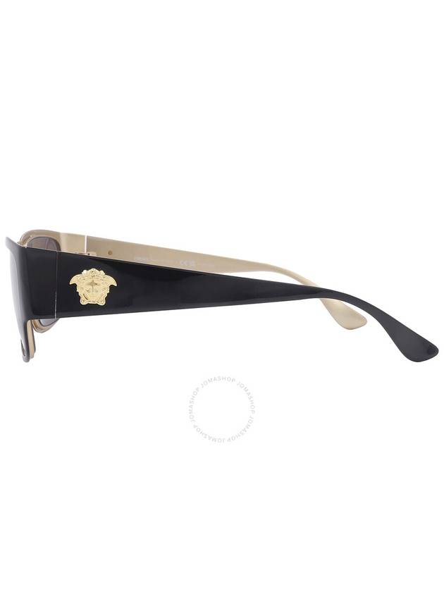 Versace Polarized Dark Grey Rectangular Men's Sunglasses VE2262 143381 56 - VERSACE - BALAAN 3