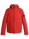 Men's Soft Shell Pure Insulation Technology Primaloft Hooded Jacket Red - STONE ISLAND - BALAAN 2