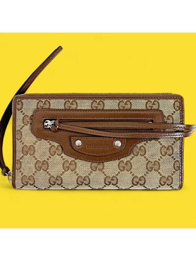 Interlocking G Zip Around Long Wallet Brown Beige - GUCCI - BALAAN 9