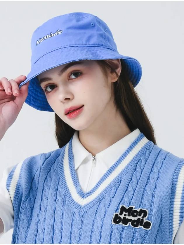 Script color bucket hat BLUE - MONBIRDIE GOLF - BALAAN 10