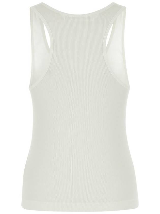 23 fw White Black Cotton Tank Top PWAC020F23FAB0010110 B0481013933 - PALM ANGELS - BALAAN 3