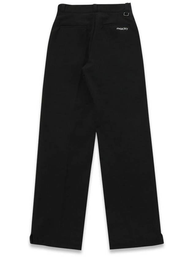 Pants Straight Fit Pants Black MCFW23PT 2BK - MACKY - BALAAN 3