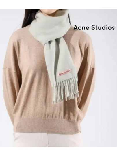 Wool Fringe Muffler Light Green - ACNE STUDIOS - BALAAN 2