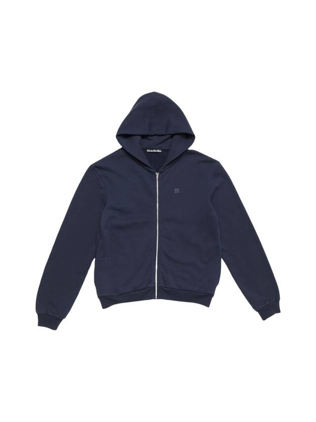 Cotton Zip-Up Hoodie Navy - ACNE STUDIOS - BALAAN 2