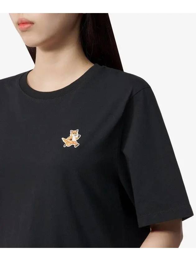 Speedy Fox Patch Comfort Short Sleeve T Shirt Black - MAISON KITSUNE - BALAAN 5