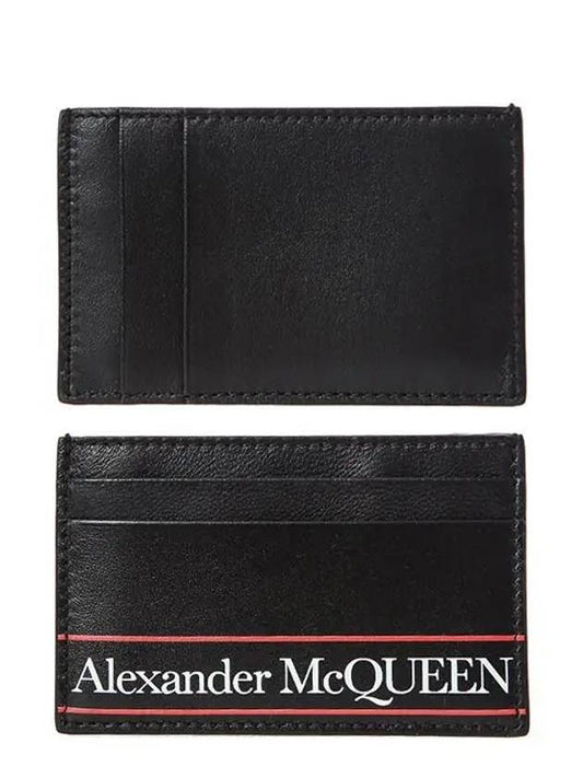Logo Sprite Card Wallet Black - ALEXANDER MCQUEEN - BALAAN.