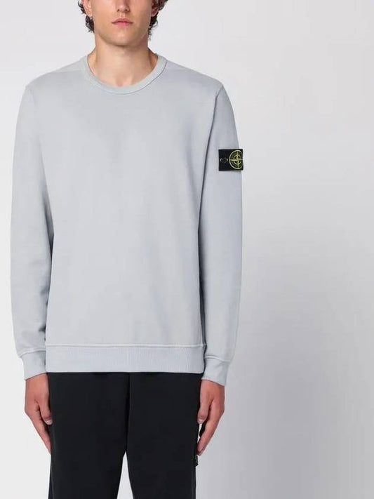 Wappen Patch Crew Neck Cotton Sweatshirt Grey - STONE ISLAND - BALAAN 2