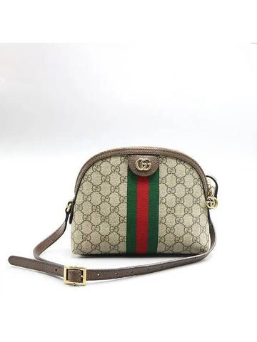 499621 Web Stripe Detail Gold Double G Ophidia Cross Bag - GUCCI - BALAAN 1