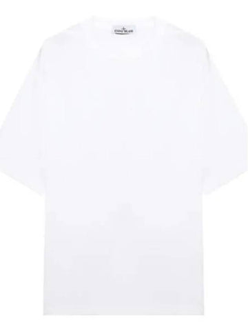 Pisato effect compass logo embroidery t shirt men s short sleeve tee - STONE ISLAND - BALAAN 1