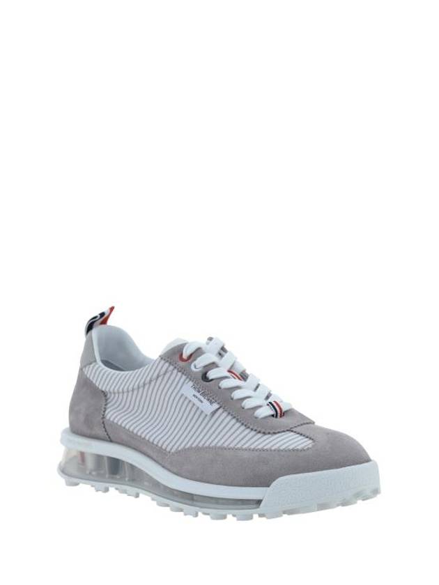 Tech Runner Panel Low Top Sneakers Grey - THOM BROWNE - BALAAN 3