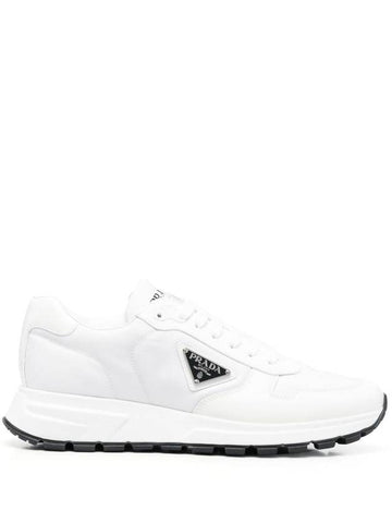 Prada Side Logo-Plaque Low-Top Sneakers - PRADA - BALAAN 1