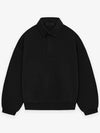 long sleeve polo sweatshirt thread jet black light heather gray - FEAR OF GOD ESSENTIALS - BALAAN 4