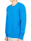 Crew Neck Lambswool Knit Top Blue - DRUMOHR - BALAAN 3