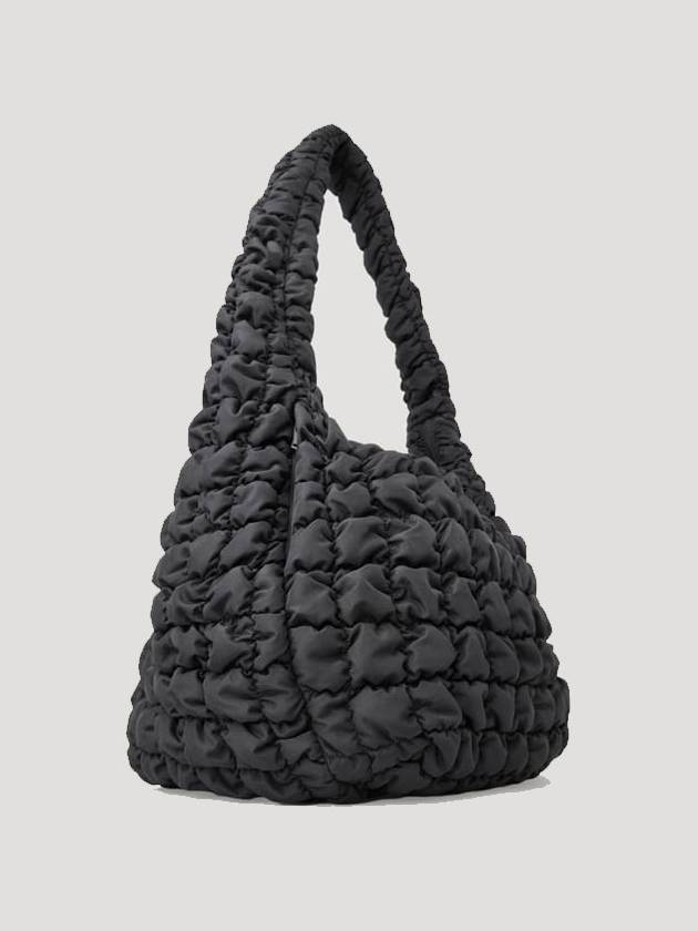 Quilted Oversized Shoulder Bag Dark Navy - COS - BALAAN 3