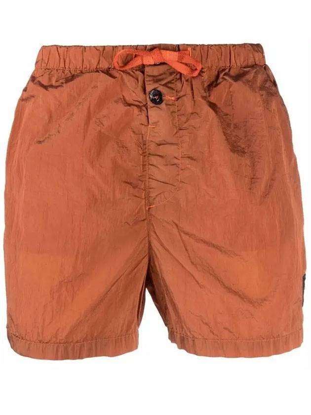 Men's Nylon Metal Swim Shorts Orange - STONE ISLAND - BALAAN 1