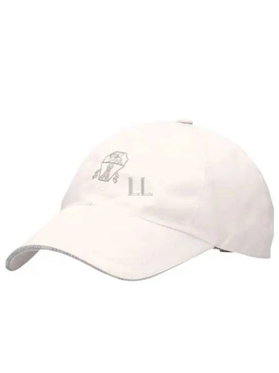 Embroidered Logo Ball Cap White - BRUNELLO CUCINELLI - BALAAN 2