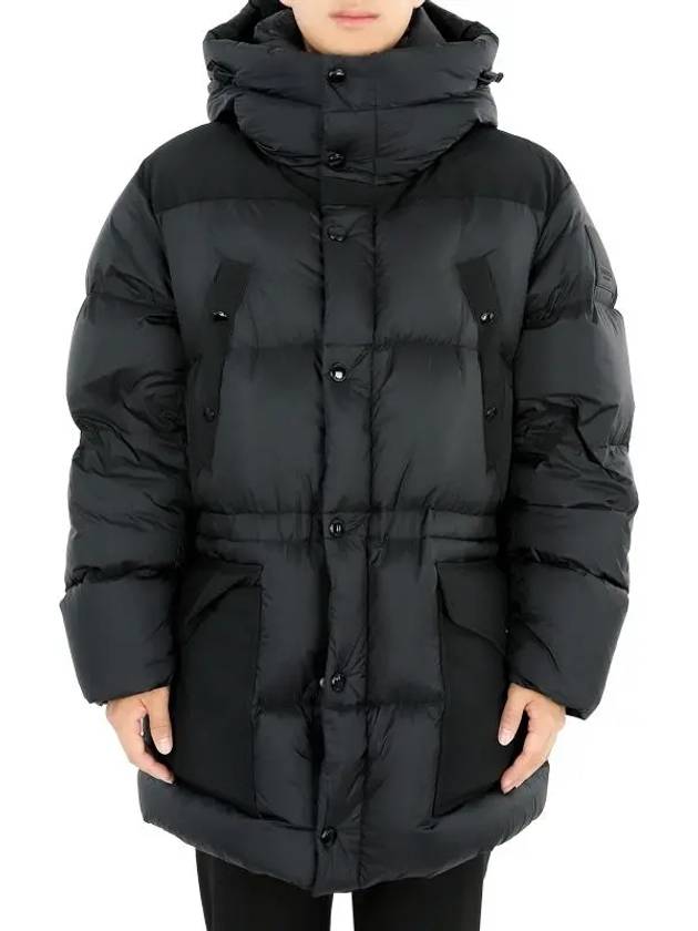 Men's Detachable Hooded Down Padding Black - BURBERRY - BALAAN 3