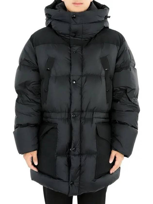 Men's Detachable Hooded Down Padding Black - BURBERRY - BALAAN 1