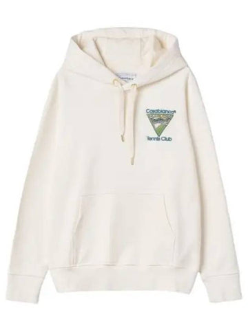 logo hooded white t shirt hoodie - CASABLANCA - BALAAN 1