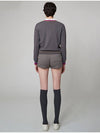 AW32KP01 Color line V-neck knit topMelange gray - ATHPLATFORM - BALAAN 7