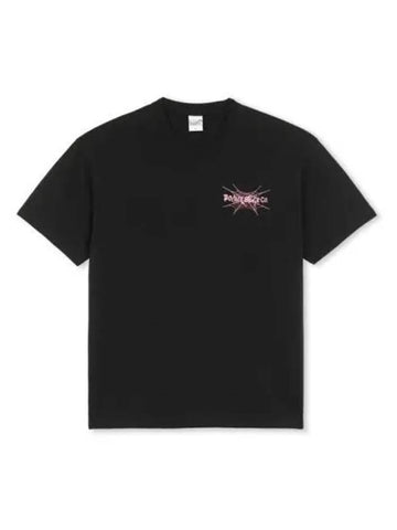 POLAR Spiderweb Short Sleeve T Shirt Black - POLAR SKATE CO. - BALAAN 1