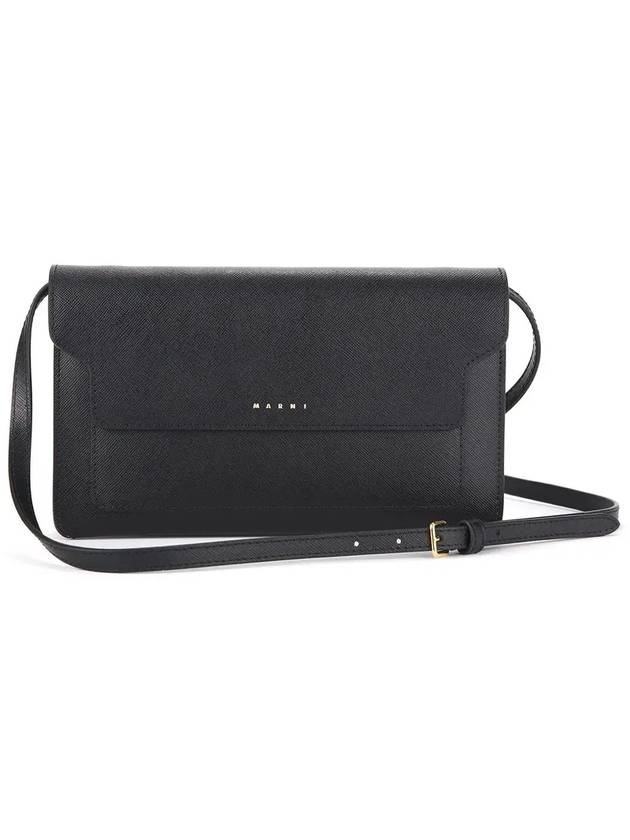 Trunk Saffiano Cross Bag Black - MARNI - BALAAN 6