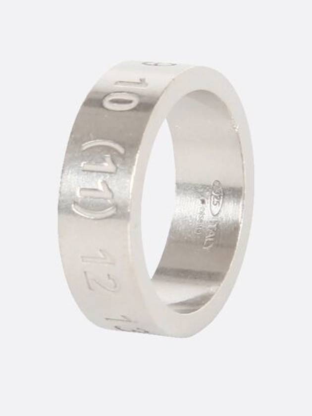 Numerical Logo Engraved Ring Silver - MAISON MARGIELA - BALAAN 3