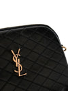 Gaby Quilted Lambskin Chain Cross Bag Black - SAINT LAURENT - BALAAN 6