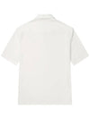 Cotton Overfit Short Sleeve Shirt White - SOLEW - BALAAN 3