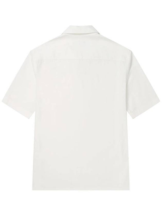 24SS Men's Cotton Overfit Short Sleeve Shirt White SWDQECSH01WT - SOLEW - BALAAN 2