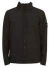 Soft Shell RE Dye Technology Light Weight Zip-up Jacket Black - STONE ISLAND - BALAAN 2