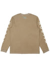 Bucket Logo Long Sleeve T-Shirt BROWN MAN M3321PRL01BRN - MALBON GOLF - BALAAN 3