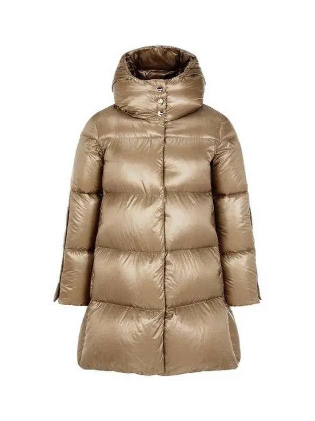 Women s Snap Button Sleeve Down Padded Coat Camel 271815 - HERNO - BALAAN 1