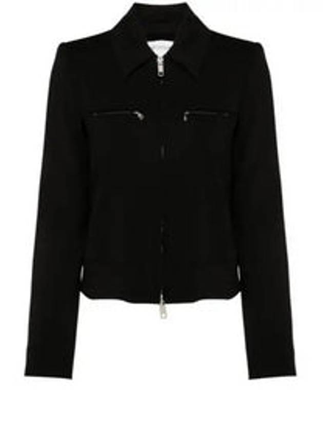 Plava Wool Zip-Up Jacket Black - MAX MARA - BALAAN 2