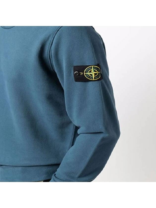 Wappen Patch Crewneck Sweatshirt Emerald Blue - STONE ISLAND - BALAAN 3