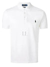 Men's Embroidery Navy Pony Short Sleeve Polo Shirt White - POLO RALPH LAUREN - BALAAN 2