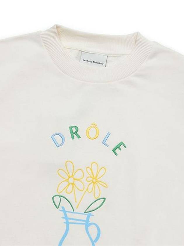 Drold Monsieur Men s Vase Sweatshirt Ivory SW117 CO001 CM - DROLE DE MONSIEUR - BALAAN 3