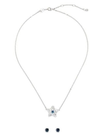 Stella Star Crystal Necklace Set Blue - SWAROVSKI - BALAAN 1