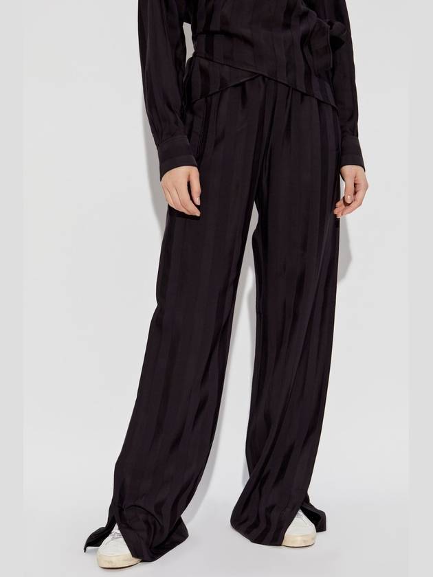 Golden Goose Striped Pants, Women's, Black - GOLDEN GOOSE - BALAAN 3