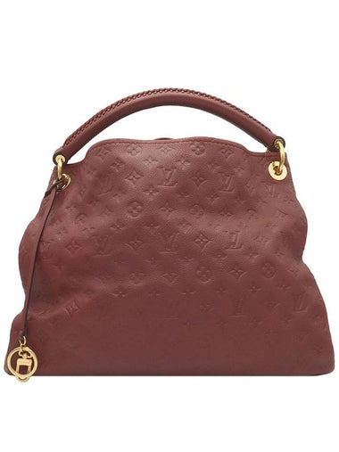 Burgundy Emprette Leather Atchi MM Shoulder Bag M93451 - LOUIS VUITTON - BALAAN 1