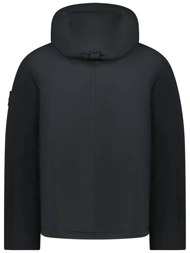 Techno Fabric Hooded Jacket Black - STONE ISLAND - BALAAN 4