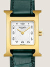 Men s Gridro Heure H Watch Calfskin Small Size 25mm W403731WW00 - HERMES - BALAAN 2