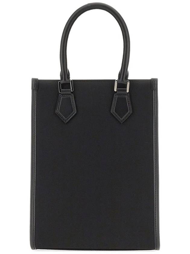 Rubberized Logo Nylon Small Tote Bag Black - DOLCE&GABBANA - BALAAN 4